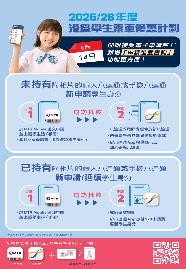 MTR Student Travel Scheme Poster (Chinese)